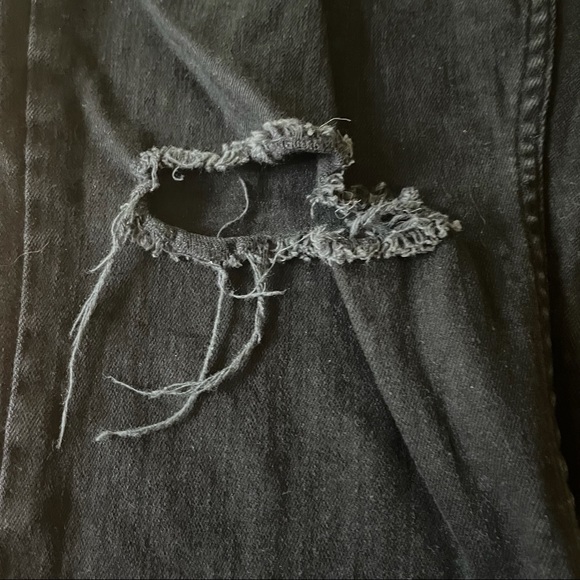 Topman Men's Black Jeans Distressed Size 36 - Picture 12 of 12